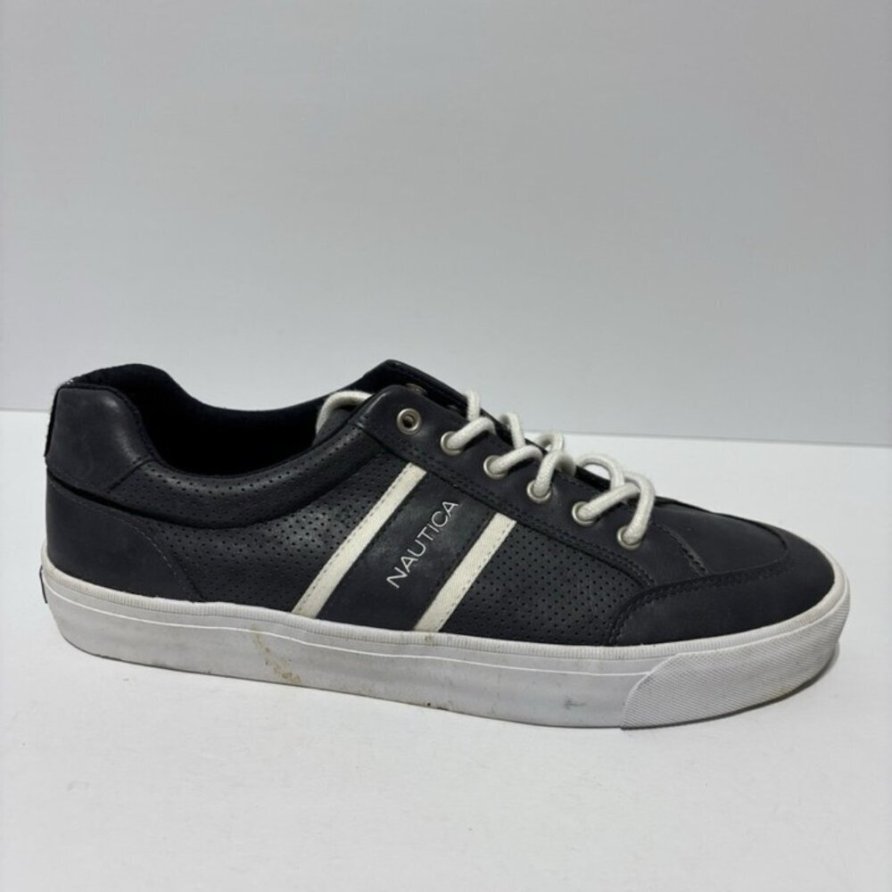 Nautica Men’s Hull Navy Casual Sneakers, Size 9.5 M